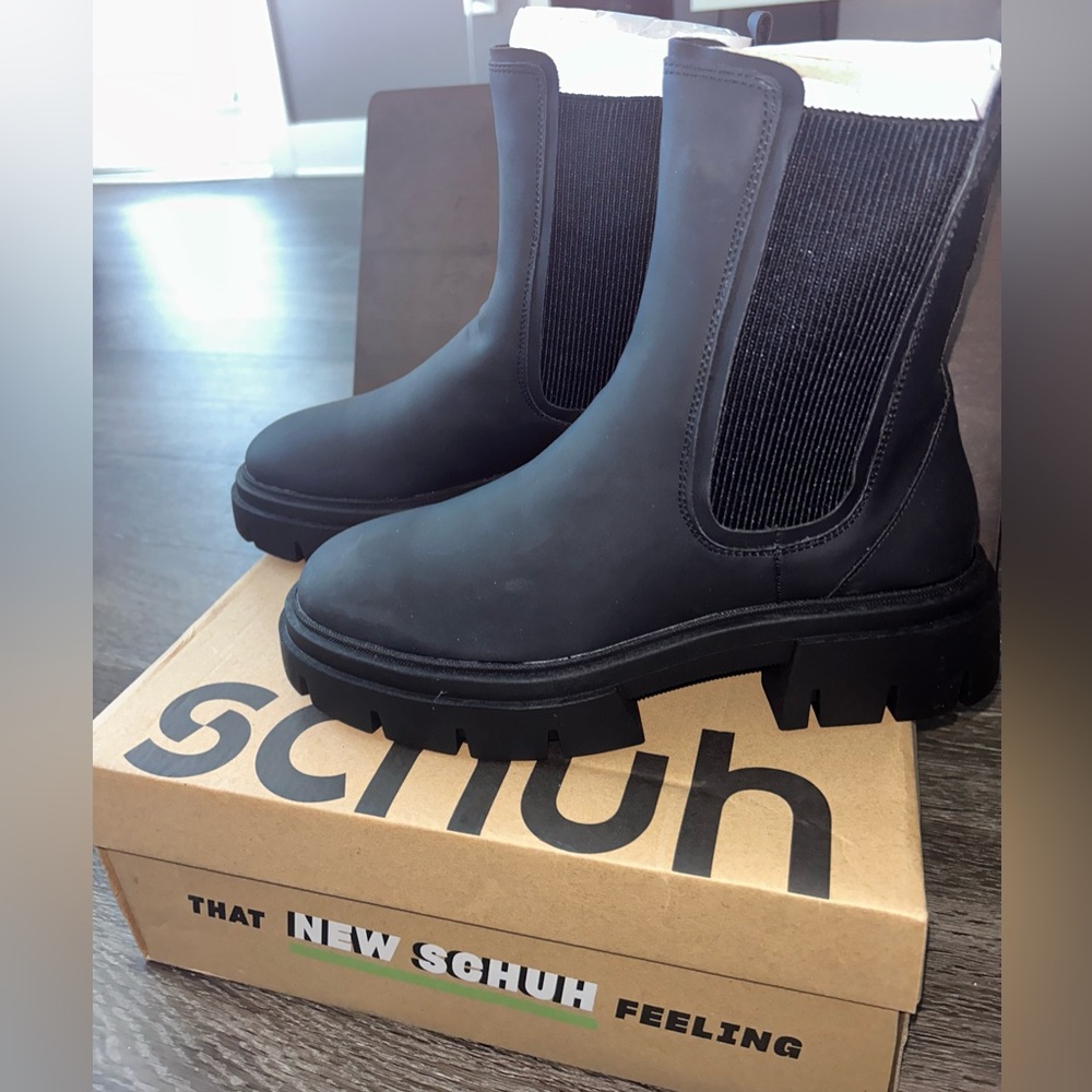Chunky Chelsea boots x black x size UK 6